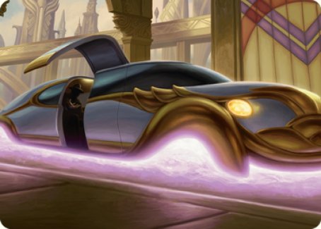 Mysterious Limousine Art Card [Streets of New Capenna Art Series] | Silver Goblin