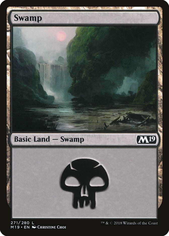 Swamp (271) [Core Set 2019] | Silver Goblin