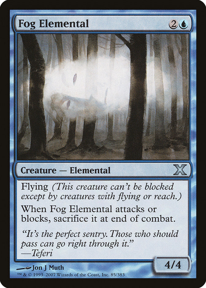 Fog Elemental [Tenth Edition] | Silver Goblin