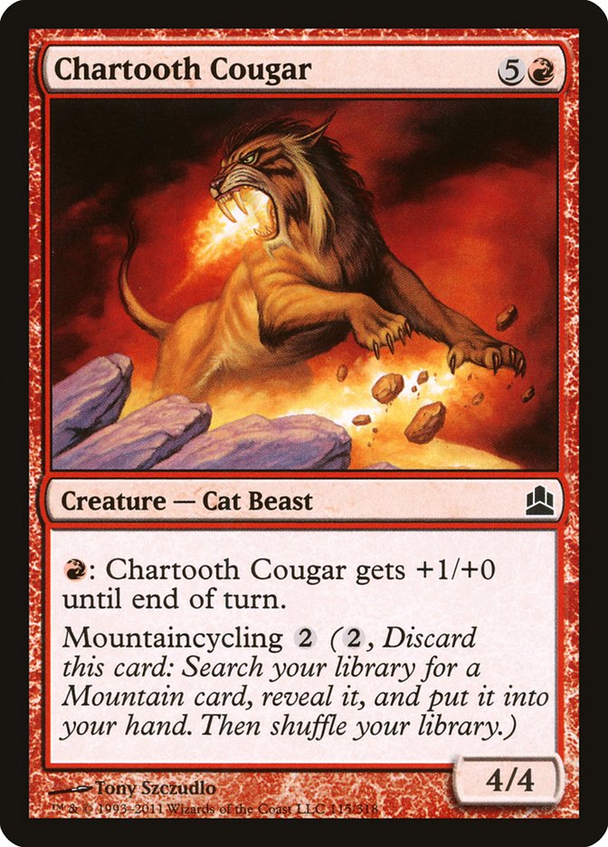 Chartooth Cougar [Commander 2011] | Silver Goblin