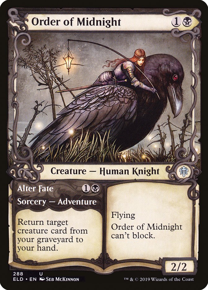 Order of Midnight // Alter Fate (Showcase) [Throne of Eldraine] | Silver Goblin