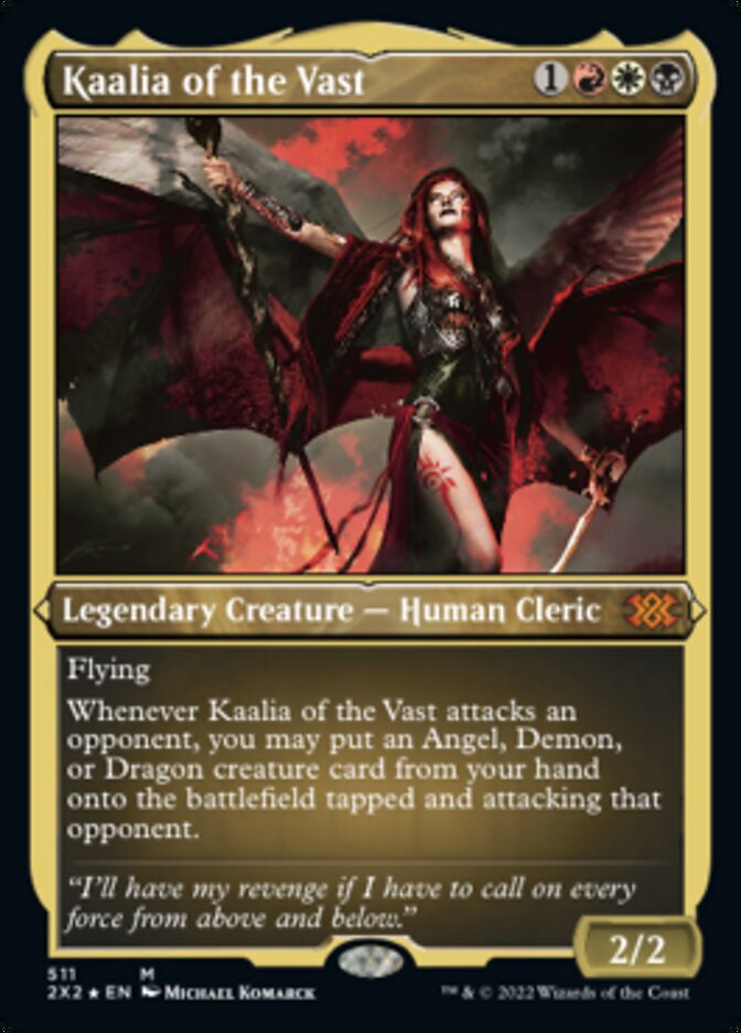 Kaalia of the Vast (Foil Etched) [Double Masters 2022] | Silver Goblin