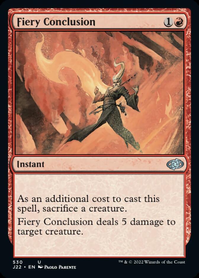 Fiery Conclusion [Jumpstart 2022] | Silver Goblin