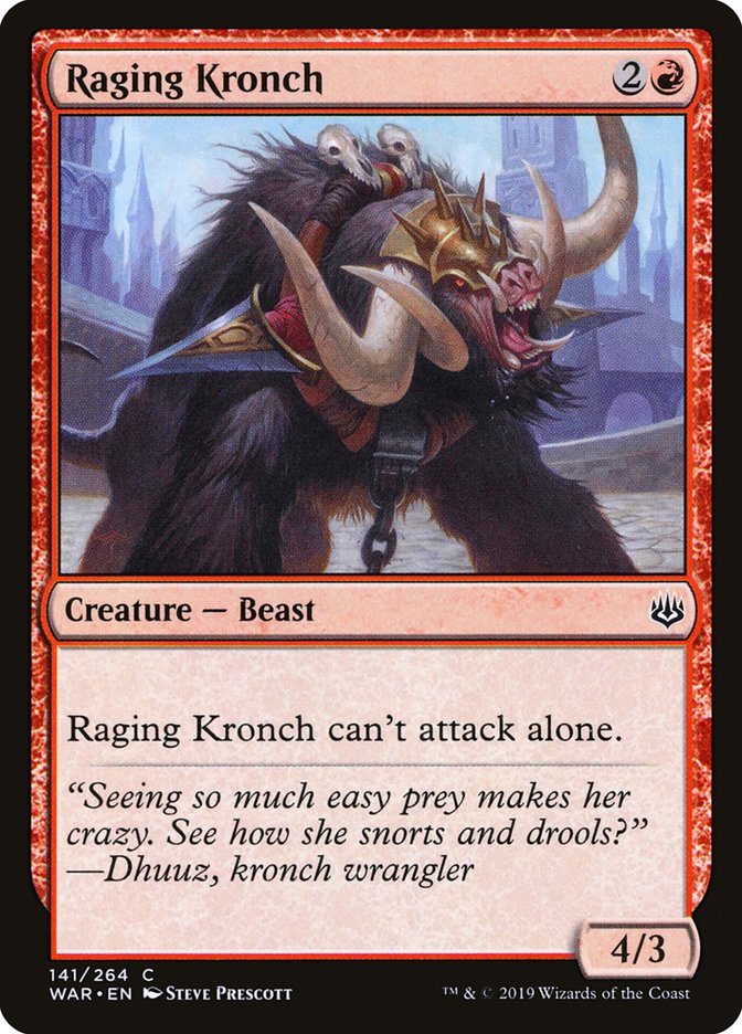 Raging Kronch [War of the Spark] | Silver Goblin