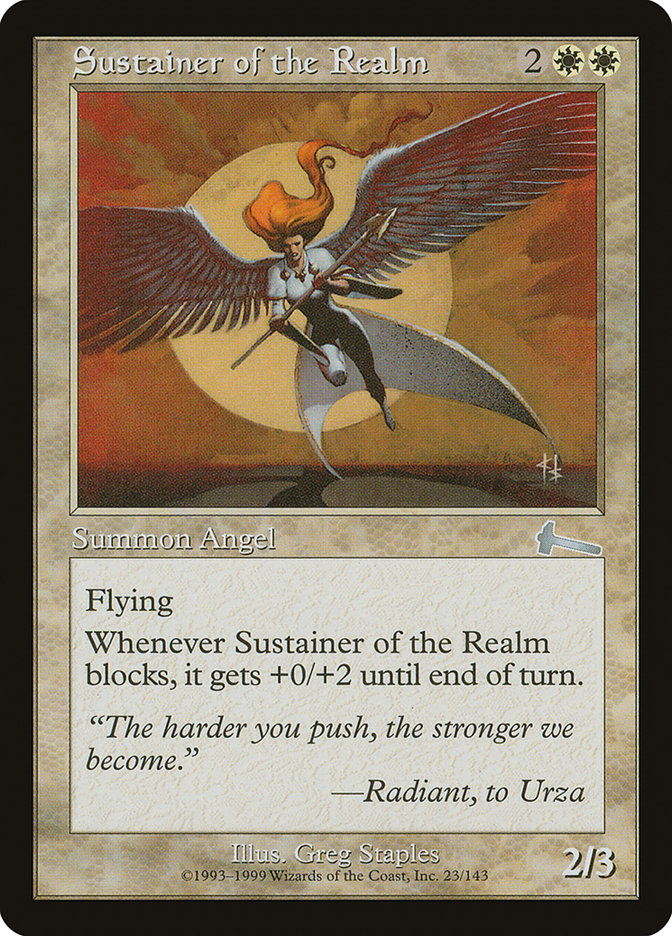 Sustainer of the Realm [Urza's Legacy] | Silver Goblin