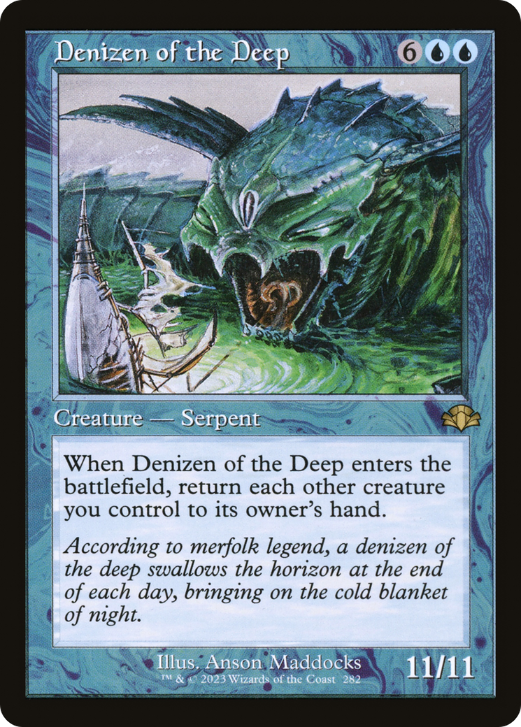 Denizen of the Deep (Retro) [Dominaria Remastered] | Silver Goblin