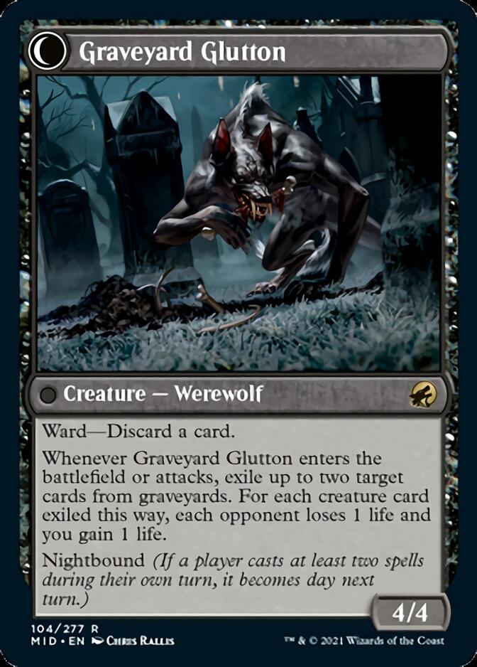 Graveyard Trespasser // Graveyard Glutton [Innistrad: Midnight Hunt] | Silver Goblin