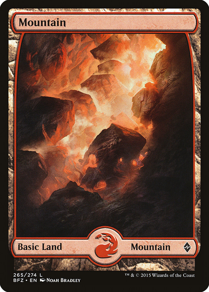 Mountain (265) (Full Art) [Battle for Zendikar] | Silver Goblin