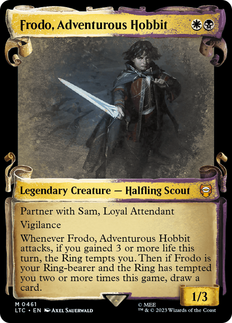 Frodo, Adventurous Hobbit [The Lord of the Rings: Tales of Middle-Earth Commander Showcase Scrolls] | Silver Goblin
