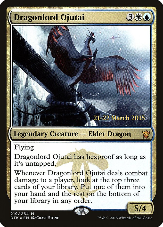 Dragonlord Ojutai [Dragons of Tarkir Prerelease Promos] | Silver Goblin