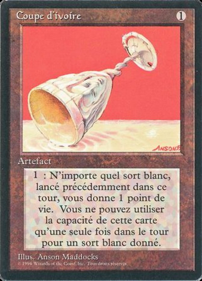 Ivory Cup [Foreign Black Border] | Silver Goblin