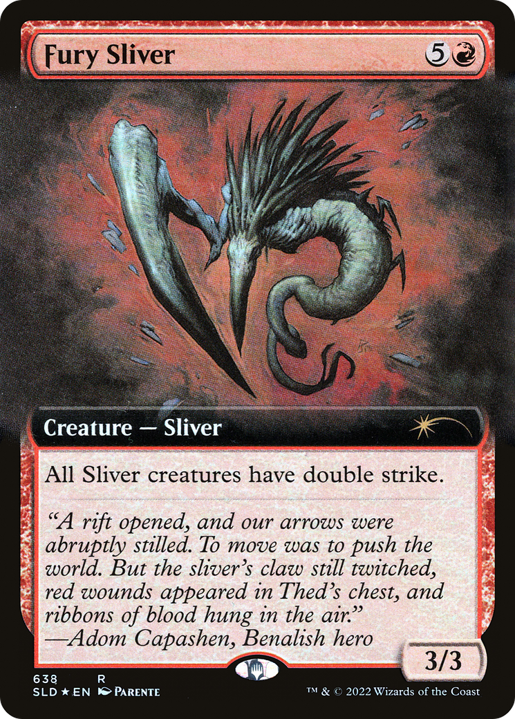 Fury Sliver (Extended Art) [Secret Lair Drop Promos] | Silver Goblin