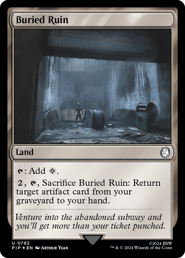 Buried Ruin (Surge Foil) [Fallout] | Silver Goblin