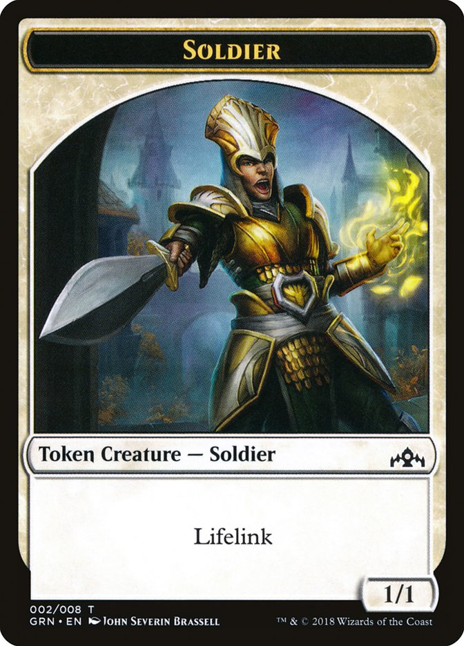Soldier Token [Guilds of Ravnica Tokens] | Silver Goblin