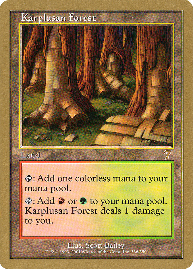 Karplusan Forest (Jan Tomcani) [World Championship Decks 2001] | Silver Goblin