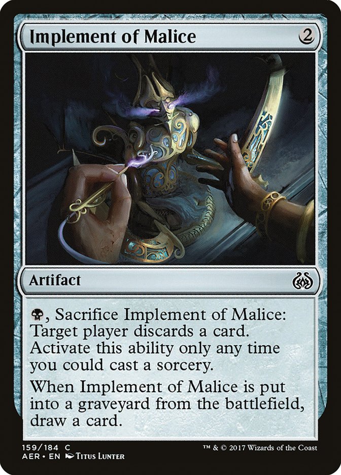 Implement of Malice [Aether Revolt] | Silver Goblin