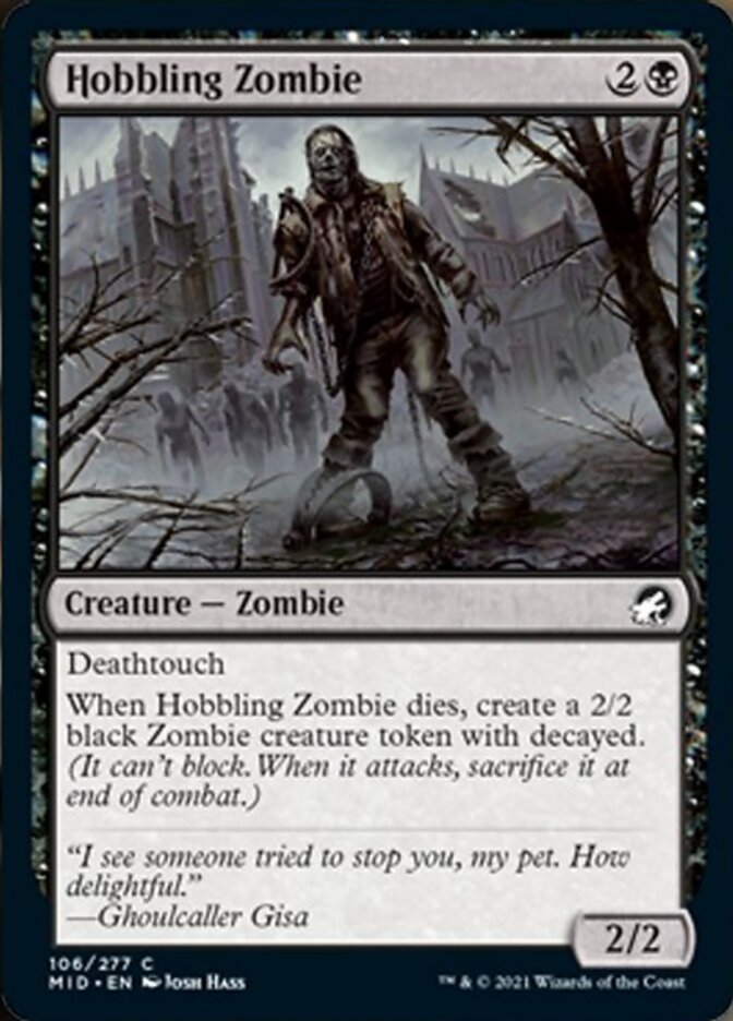 Hobbling Zombie [Innistrad: Midnight Hunt] | Silver Goblin