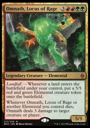 Omnath, Locus of Rage (Promo Pack) [Battle for Zendikar Promos] | Silver Goblin