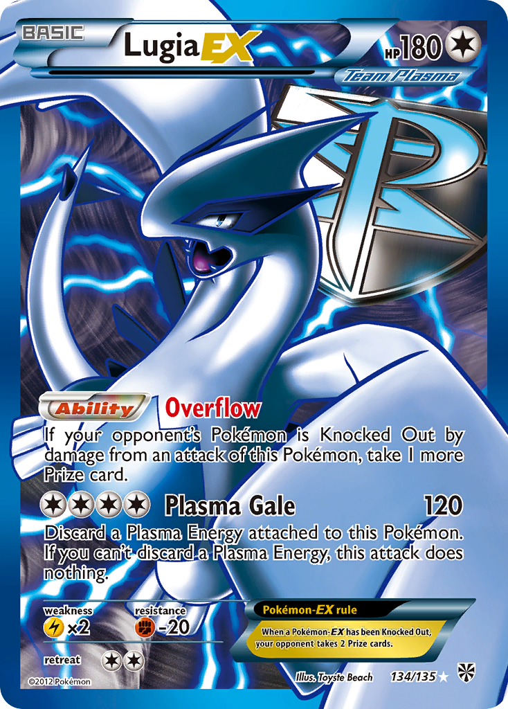 Lugia EX (134/135) [Black & White: Plasma Storm] | Silver Goblin