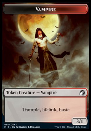 Vampire Token [Innistrad: Midnight Hunt Tokens] | Silver Goblin