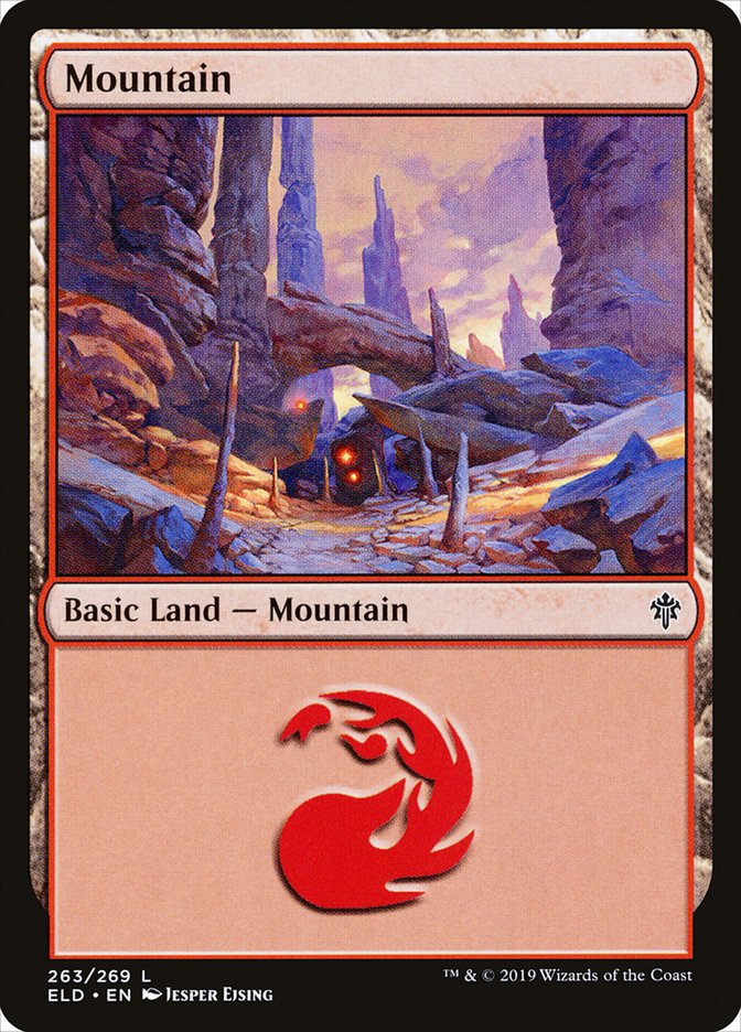 Mountain (263) [Throne of Eldraine] | Silver Goblin