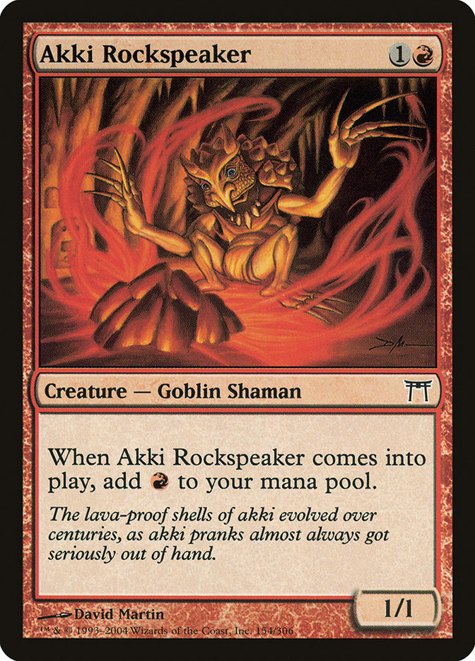Akki Rockspeaker [Champions of Kamigawa] | Silver Goblin