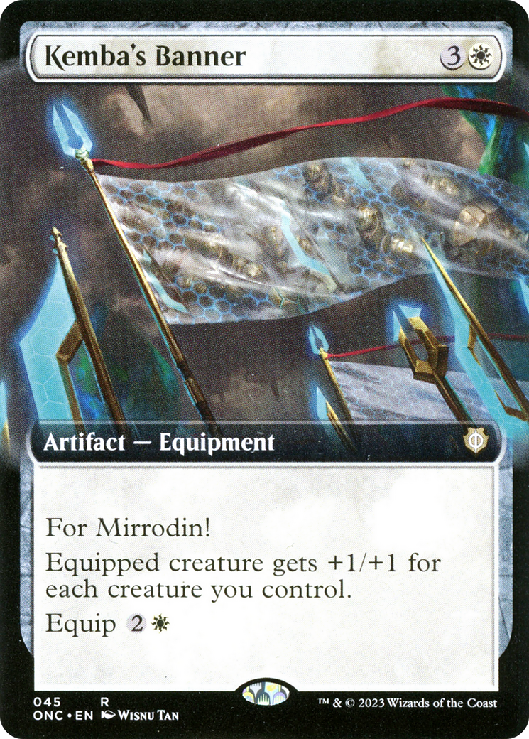 Kemba's Banner (Extended Art) [Phyrexia: All Will Be One Commander] | Silver Goblin