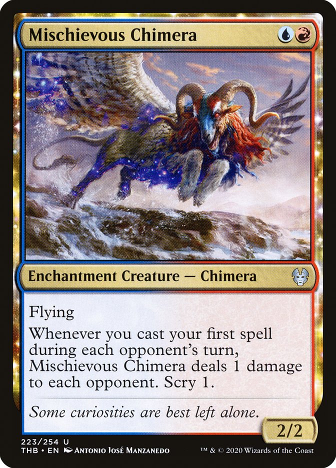 Mischievous Chimera [Theros Beyond Death] | Silver Goblin