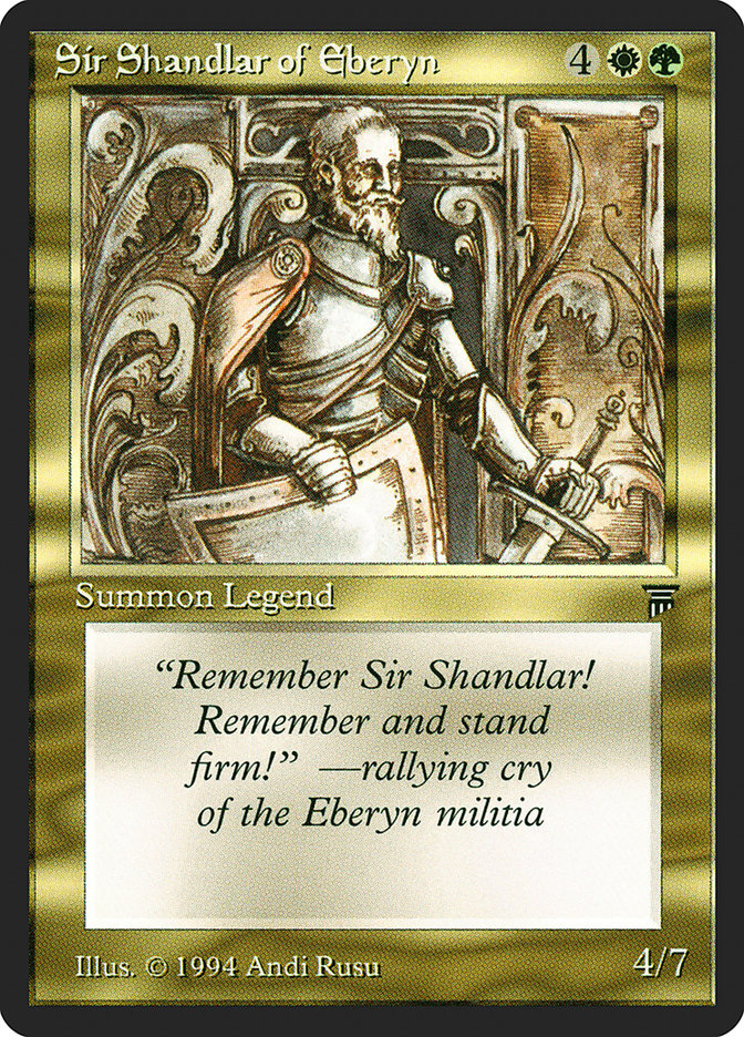 Sir Shandlar of Eberyn [Legends] | Silver Goblin