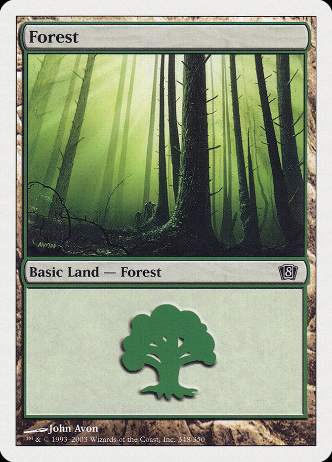 Forest (348) [Eighth Edition] | Silver Goblin