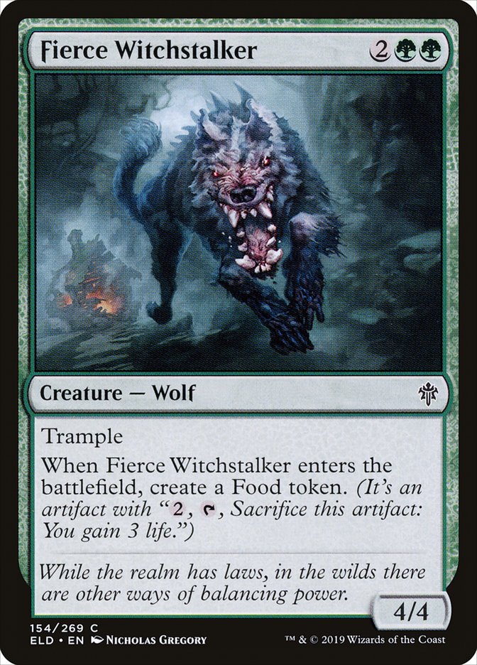 Fierce Witchstalker [Throne of Eldraine] | Silver Goblin