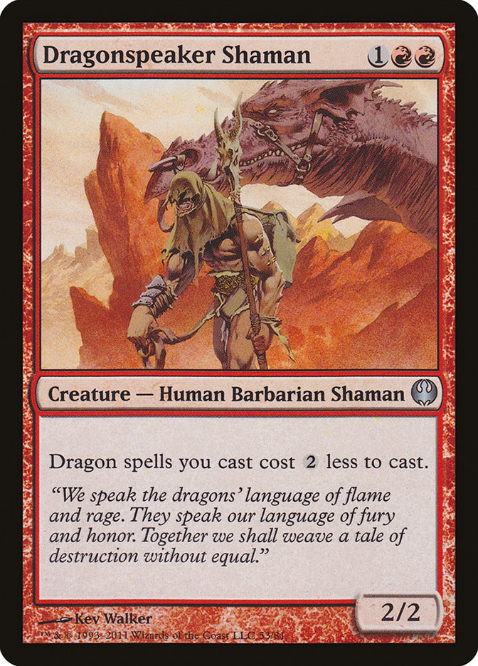 Dragonspeaker Shaman [Duel Decks: Knights vs. Dragons] | Silver Goblin