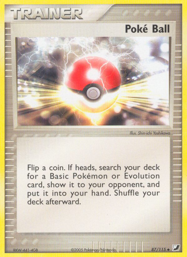 Poke Ball (87/115) [EX: Unseen Forces] | Silver Goblin
