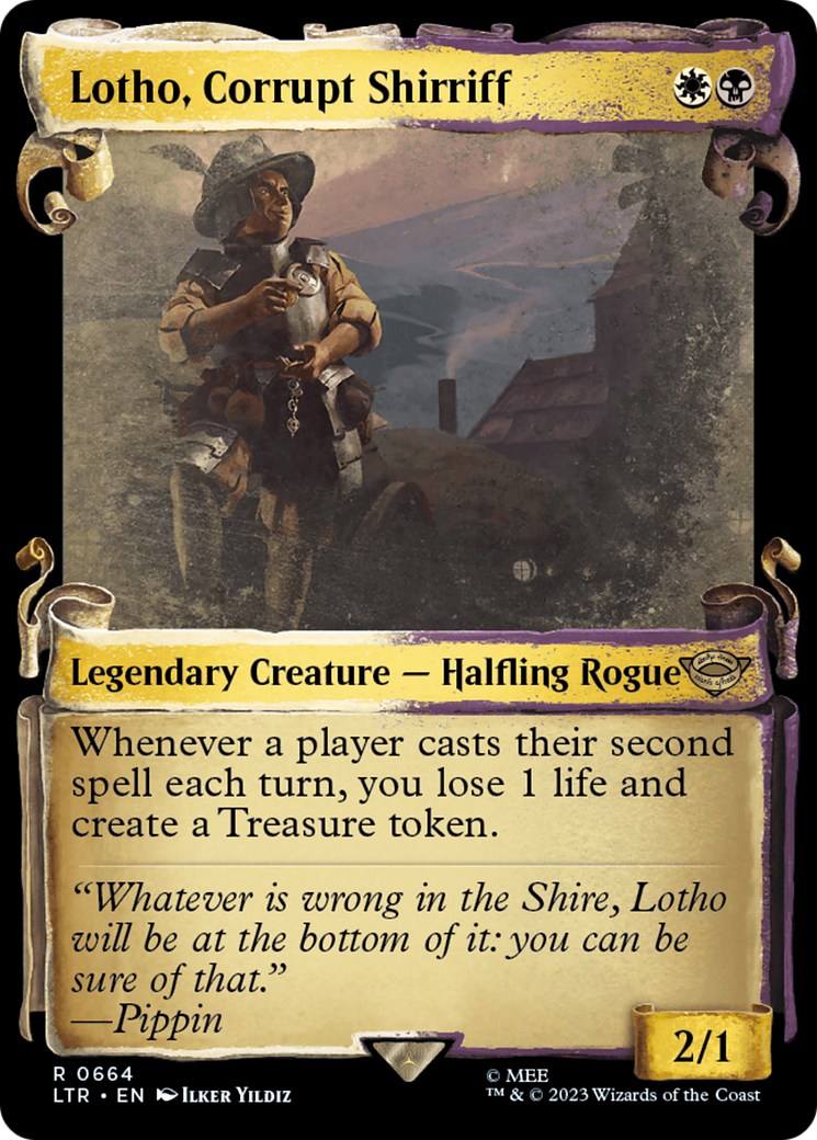 Lotho, Corrupt Shirriff [The Lord of the Rings: Tales of Middle-Earth Showcase Scrolls] | Silver Goblin