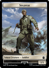 Soldier // Beast Double-Sided Token [Doctor Who Tokens] | Silver Goblin