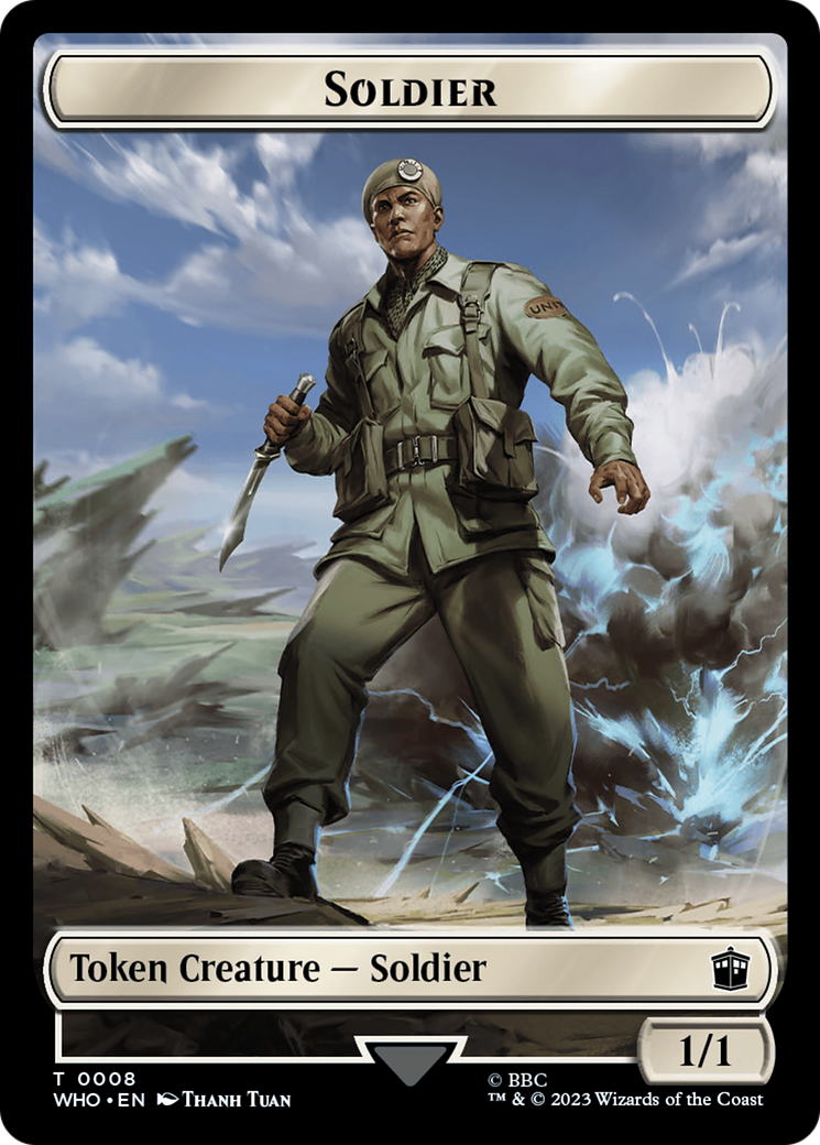 Soldier // Treasure (0030) Double-Sided Token [Doctor Who Tokens] | Silver Goblin