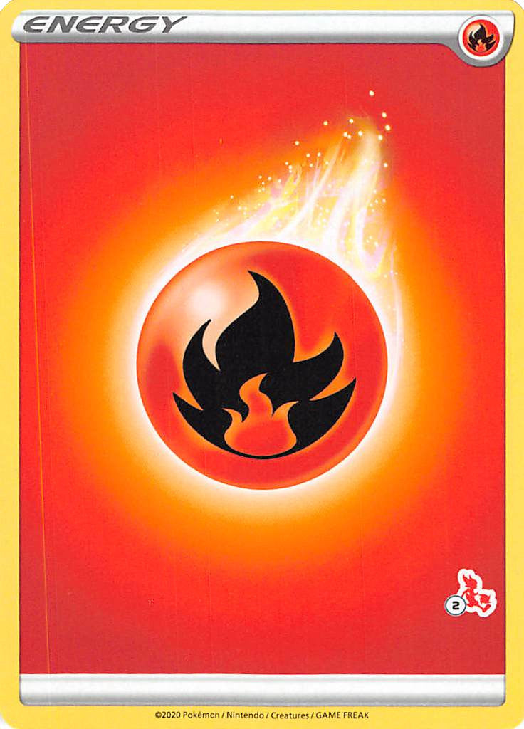 Fire Energy (Cinderace Stamp #2) [Battle Academy 2022] | Silver Goblin
