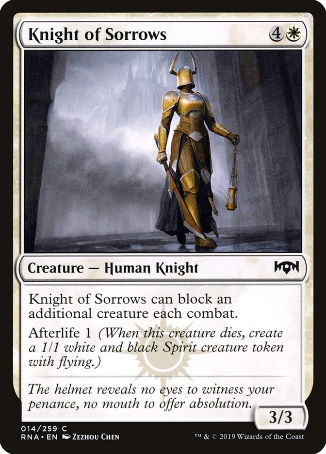Knight of Sorrows [Ravnica Allegiance] | Silver Goblin