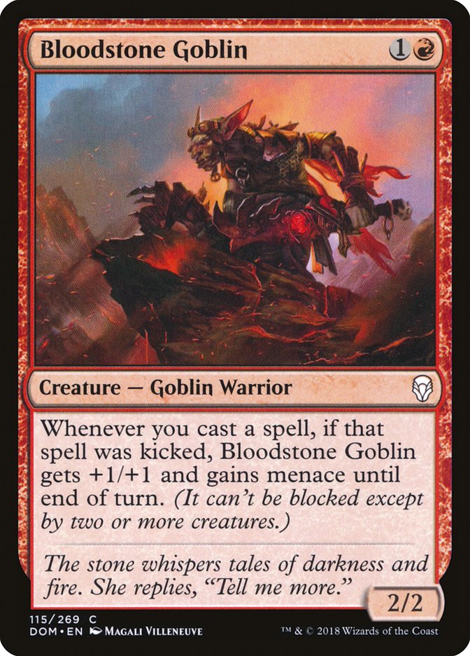 Bloodstone Goblin [Dominaria] | Silver Goblin