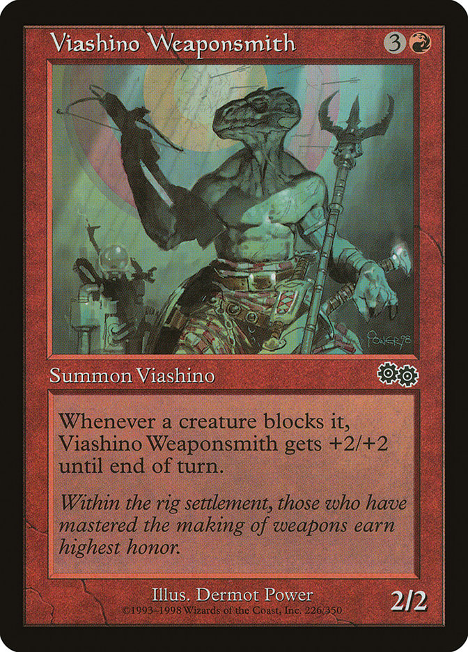 Viashino Weaponsmith [Urza's Saga] | Silver Goblin