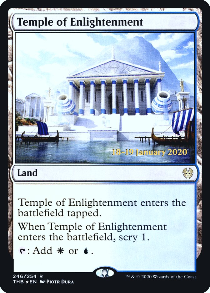 Temple of Enlightenment [Theros Beyond Death Prerelease Promos] | Silver Goblin