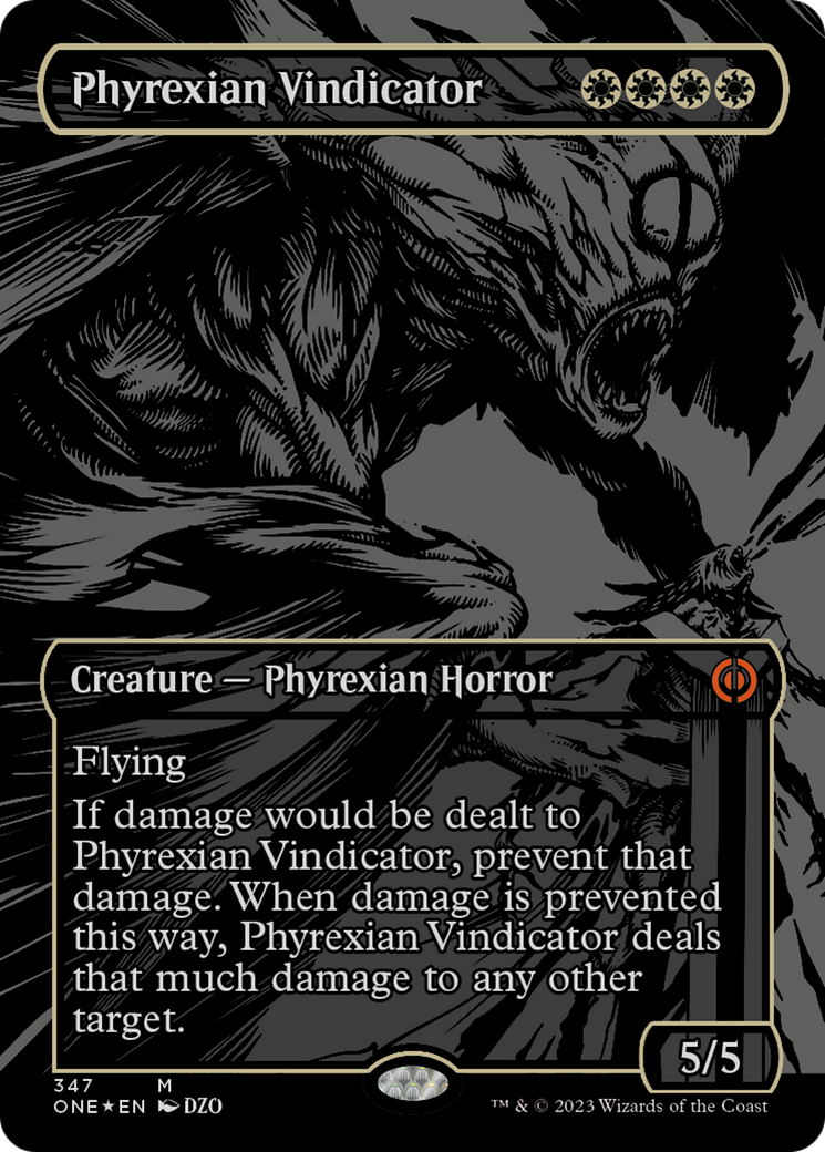 Phyrexian Vindicator (Oil Slick Raised Foil) [Phyrexia: All Will Be One] | Silver Goblin