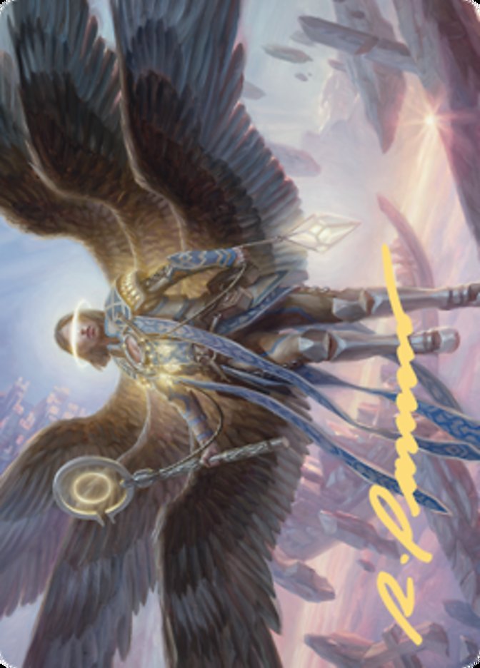 Angel of Destiny Art Card (Gold-Stamped Signature) [Zendikar Rising Art Series] | Silver Goblin