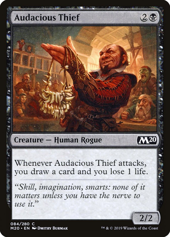 Audacious Thief [Core Set 2020] | Silver Goblin