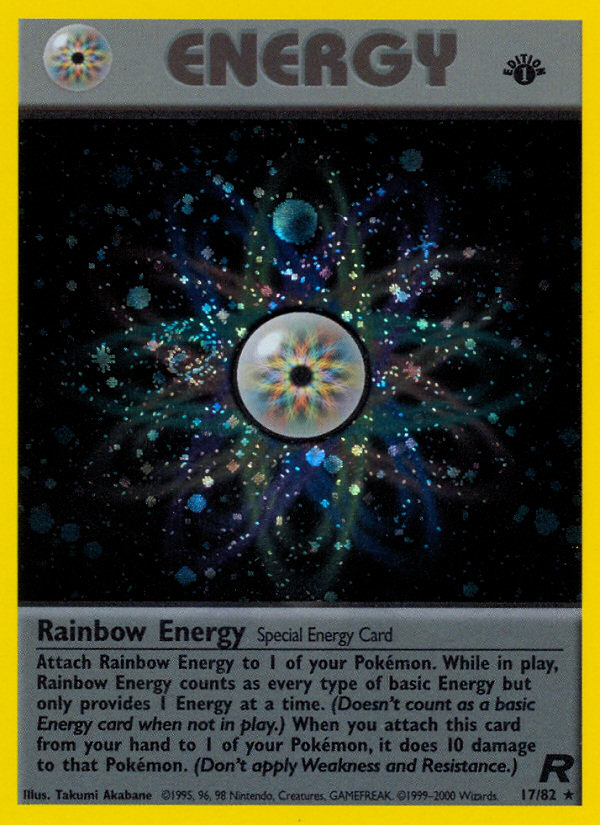 Rainbow Energy (17/82) [Team Rocket 1st Edition] | Silver Goblin