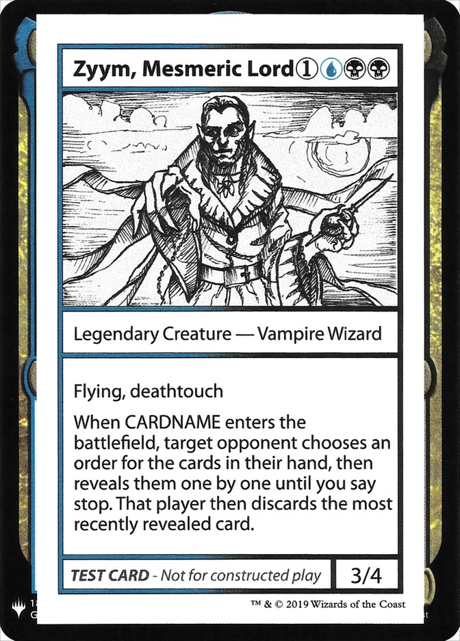 Zyym, Mesmeric Lord [Mystery Booster Playtest Cards] | Silver Goblin