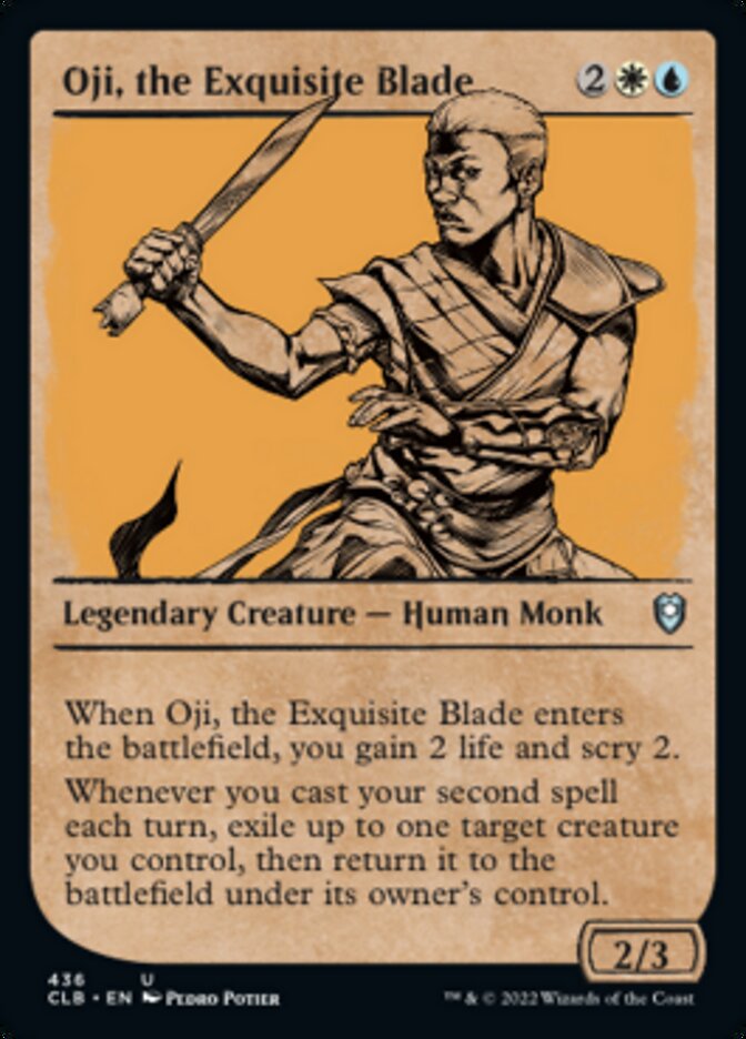 Oji, the Exquisite Blade (Showcase) [Commander Legends: Battle for Baldur's Gate] | Silver Goblin