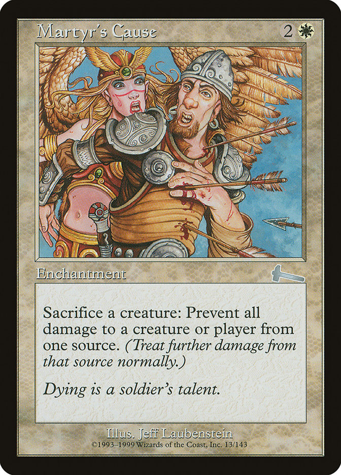 Martyr's Cause [Urza's Legacy] | Silver Goblin