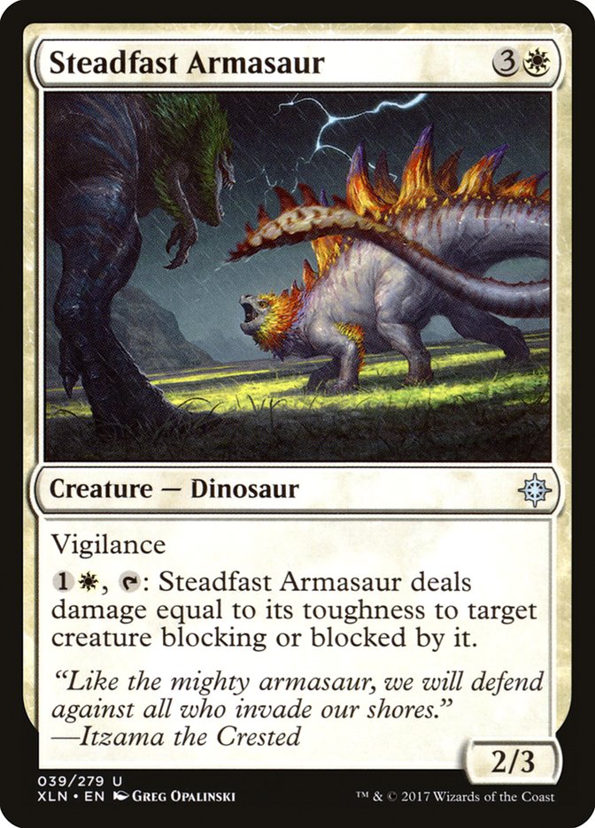 Steadfast Armasaur [Ixalan] | Silver Goblin