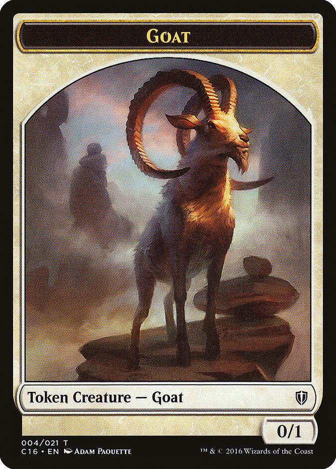 Goat // Thopter Double-Sided Token [Commander 2016 Tokens] | Silver Goblin